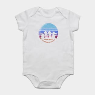 Splinter Quotes in retro bg Baby Bodysuit